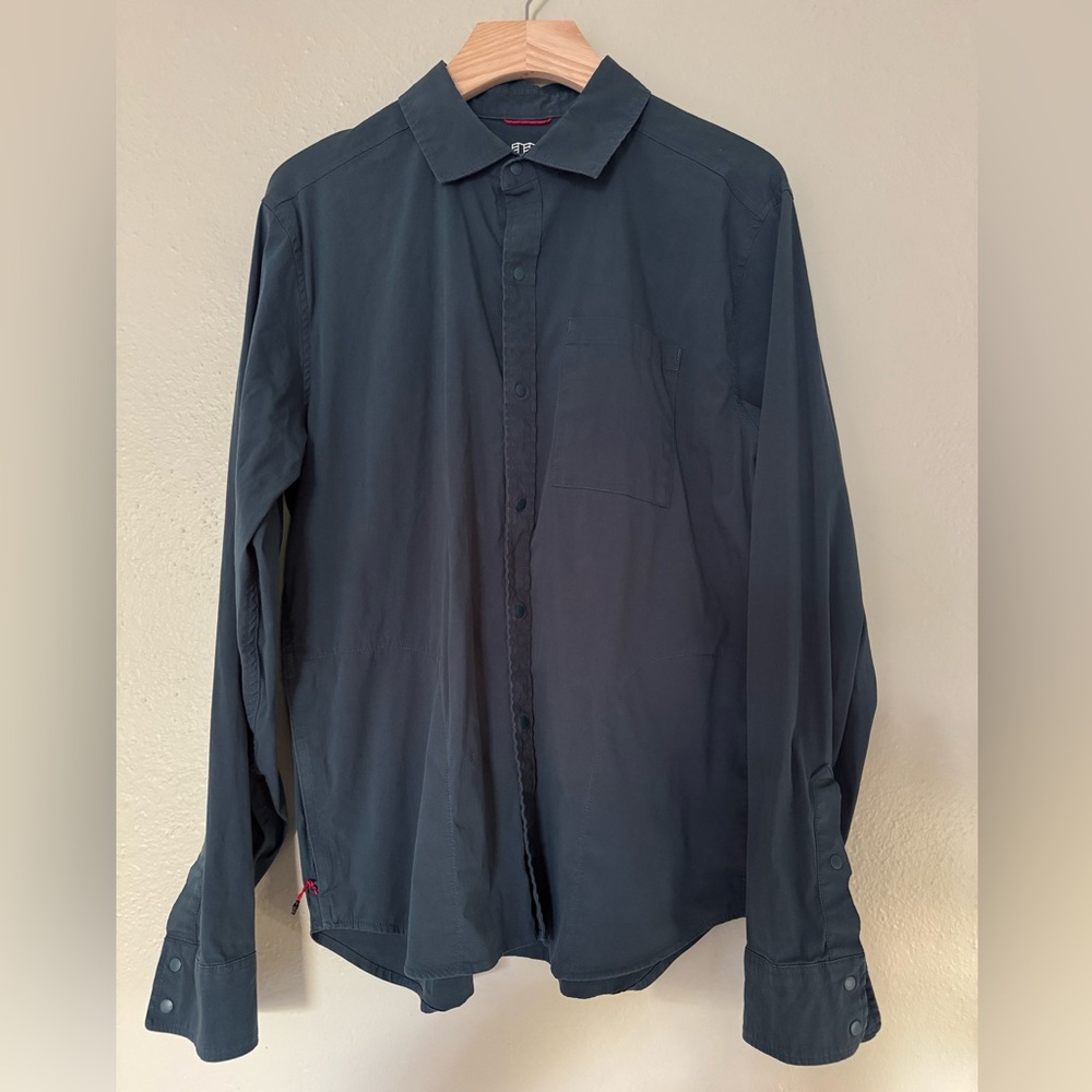 Topo Designs Men's Blue Button Down Shirt